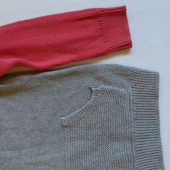 oshkosh b'gosh raglan sleeve cotton knit sweater with pocket 3T toddler girls - Picture 3 of 6